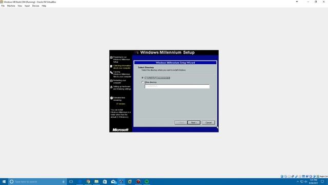 Windows ME Build 2394 - Installation in Virtualbox смотреть онлайн