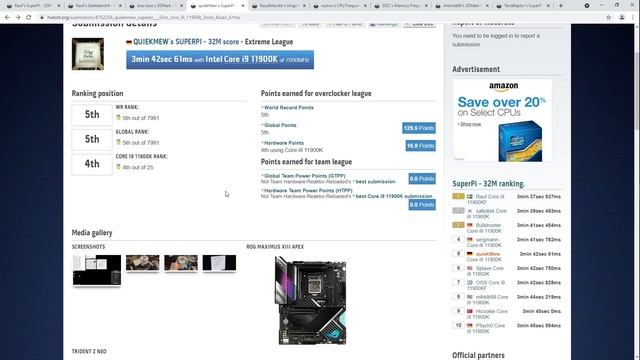 HWbot score round up #4: intel 11th gen on LN2, triple R9 290Xs, SDR DRAM and more! смотреть онлайн