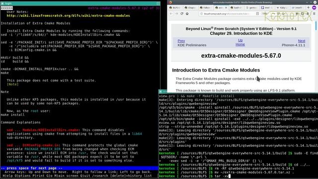 How to build and install BLFS 9.1 - Part 59: Falkon (3) Cmake-extra-modules-5.67.0 смотреть онлайн