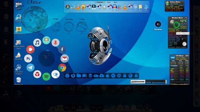 DOCKS para Windows, MAC, 2023 / DOCKS ROCKET, NEXUS, CIRCLE DOCK, RAINMETER 2023, skins смотреть онлайн