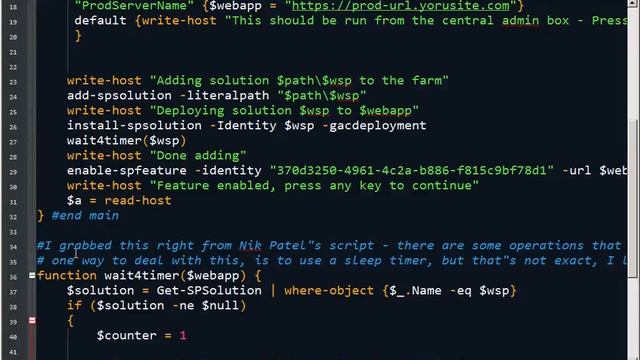 SharePoint WSP PowerShell Deployment Undeployment Redeployment Script смотреть онлайн