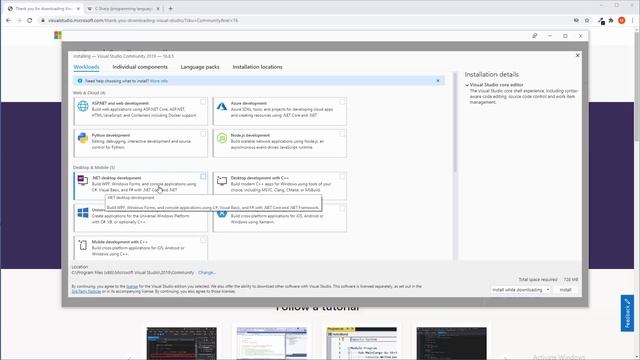 C# Tutorial - 1 - Introduction & Installation смотреть онлайн