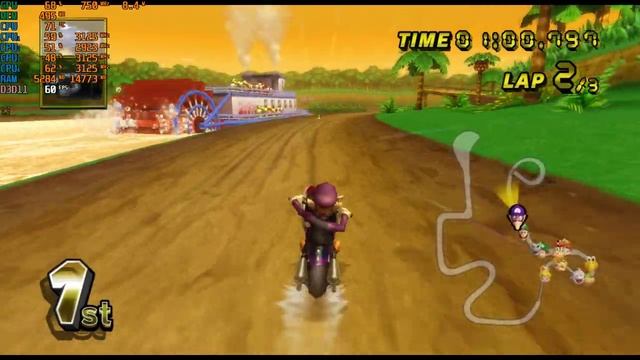 Intel N100 - Mario Kart Wii (720p on Dolphin) смотреть онлайн