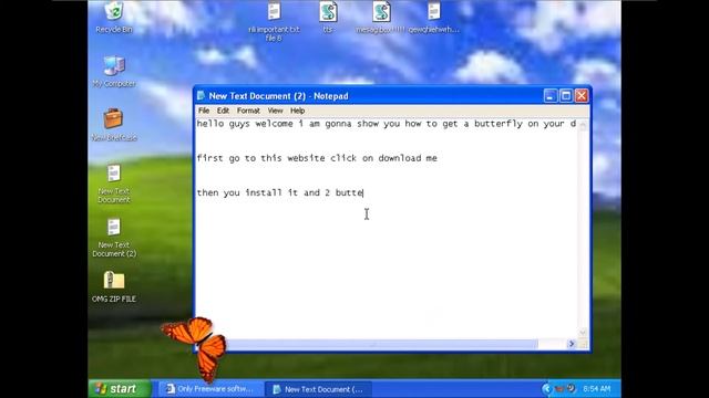 butterfly desktop on windows xp!!!! смотреть онлайн