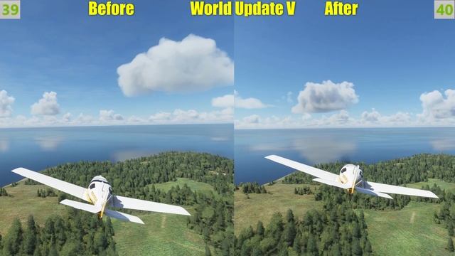 Microsoft Flight Simulator – World Update V Visual and Framerate Comparison смотреть онлайн