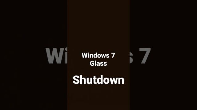 Windows Vista Glass Shutdown смотреть онлайн
