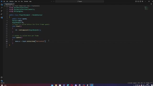 Unity 2D Tutorial : Top-Down Player Controller смотреть онлайн