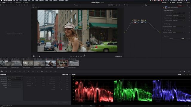 Colorgrading RAW footage from Canon C200/C500 II смотреть онлайн
