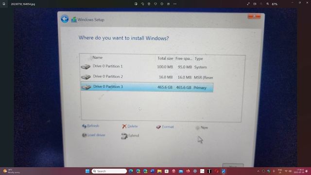 Windows 11 Clean Install step by step 3 Hard drive allocation partitions and formatting смотреть онлайн