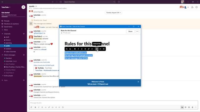 Slack Tutorial - Lesson 17 - Creating and Sharing Post смотреть онлайн