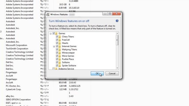 How to enable the default games in Windows 7 смотреть онлайн