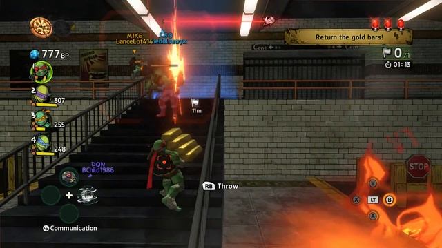Teenage Mutant Ninja Turtles: Mutants in Manhattan Walkthrough Part 2 - Rocksteady (4 Player CO-OP) смотреть онлайн