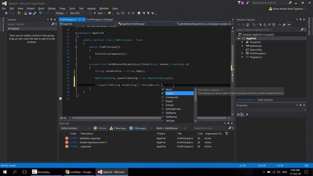 MANEJO DE ARCHIVOS CON C#: 006-OBTENER RUTA DE UN ARCHIVO CON OPENFILEDIALOG смотреть онлайн