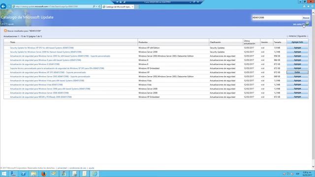 Importar manualmente actualización KB4012598 a WSUS en Windows Server 2012 R2 смотреть онлайн