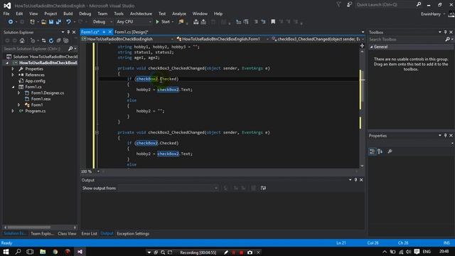 Tutorial 6: How To Use CheckBox and RadioButton C# (English) смотреть онлайн