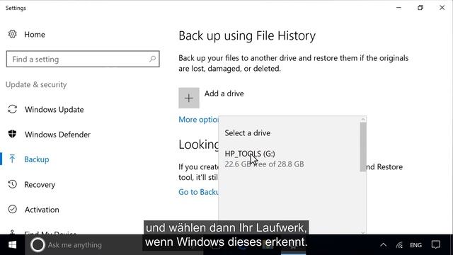 Sichern Ihrer Dateien unter Windows 10 | HP Support смотреть онлайн