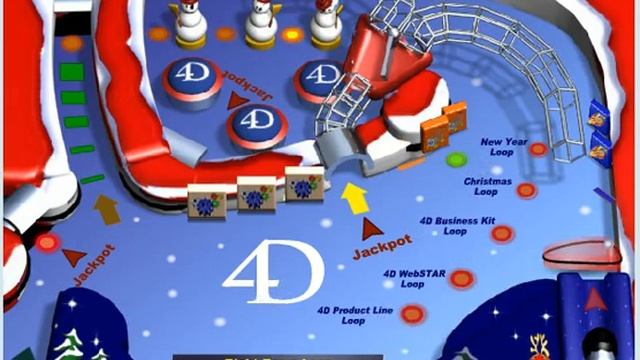 Xmas Pinball (PC browser game) смотреть онлайн