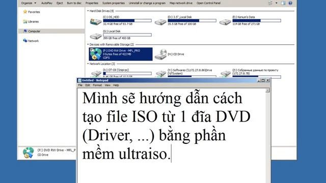 Create ISO file from DVD via UltraIso смотреть онлайн