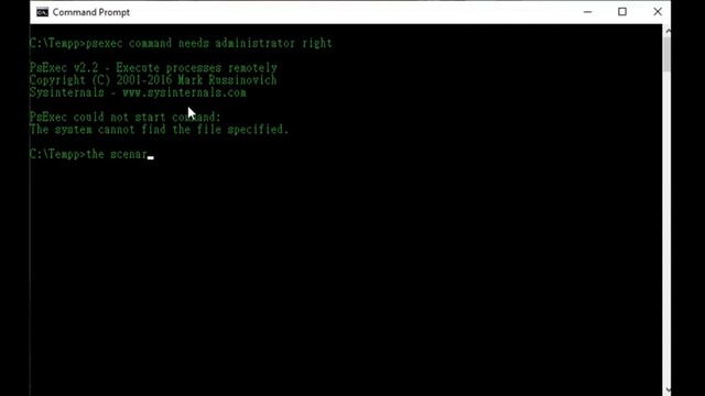 PSexec remote in command prompt смотреть онлайн