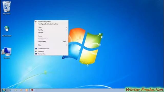 How to make desktop icons larger and smaller (windows vista,7,XP)[ English ] смотреть онлайн