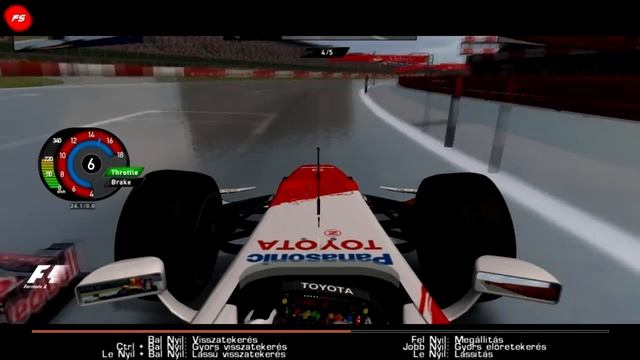 R. Toth Spin in rFactor Silverstone, UK - WET - *(Replay Window)* смотреть онлайн