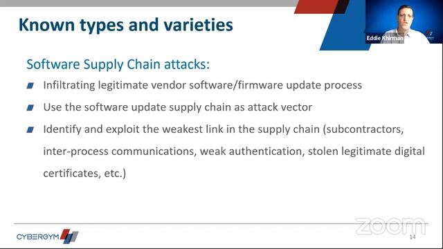 CYBERGYM Webinar: 3rd party providers, Risks and Cyber challenges (Supply chain) смотреть онлайн