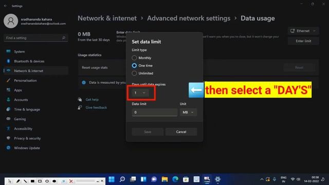 HOW TO SET INTERNET USASE DATA LIMIT ||DESKTOP/LAPTOP|| IN WINDOWS 11 смотреть онлайн