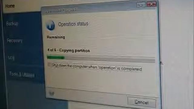 Cloning Windows 7 on SSD Kingston 100 V+ 120GB смотреть онлайн