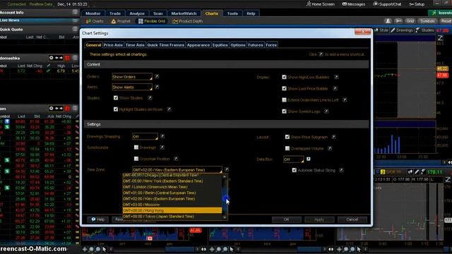 Настройка времени в thinkorswim смотреть онлайн