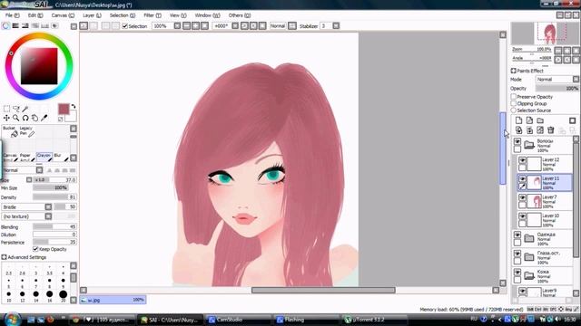 Speedpaint - Paint Tool Sai смотреть онлайн