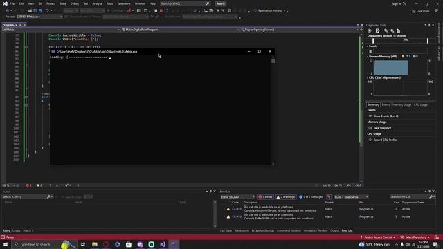 Matrix Rain in C# смотреть онлайн