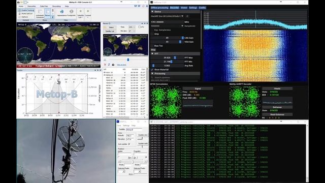 MetOP B meteorological satellite - receiving images with HackRF смотреть онлайн