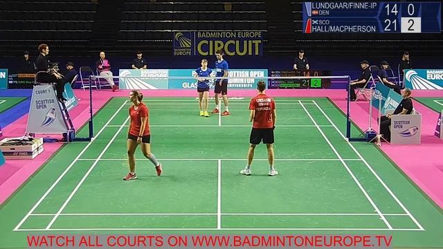 Lundgaard / Finne-Ipsen vs Hall / Macpherson (XD, QF) - Scottish Open 2019 смотреть онлайн