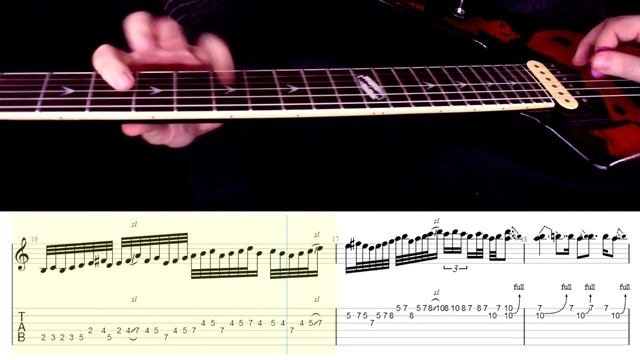 How to play main Solo Michael Jackson and Slash - Give In To Me. Guitar Tab. смотреть онлайн
