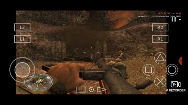 Settings // Call Of Duty - World At War-Final Fronts // Aethersx2 // Snapdragon 460 // Medium Devic