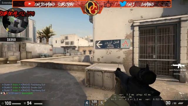 CS:GO Gameplay WITH A RARE KNIFE || UMP-Scaffold GIVEAWAY @500SUBS смотреть онлайн