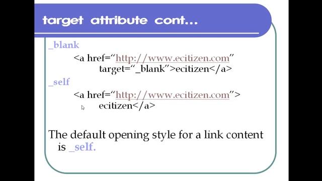 html link and its attribute смотреть онлайн