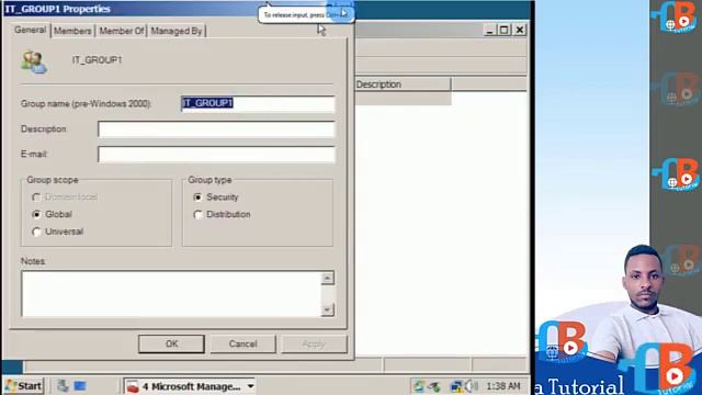 Level 3 COC #Creating and Managing OU , Group & User Accounts Windows Server 2008 смотреть онлайн