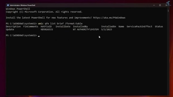 How to Uninstall Windows Updates using PowerShell in Windows 11