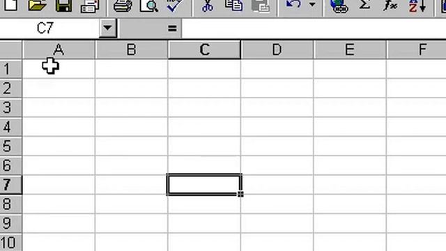 Microsoft Office Excel 2000 Activate menu bar смотреть онлайн