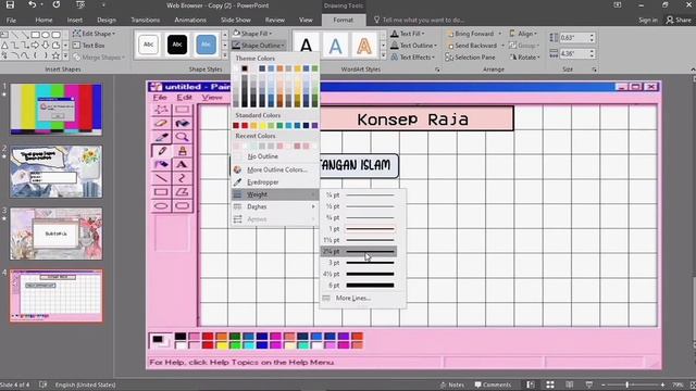 SIMPLE POWERPOINT : Windows Paint Theme I free template & font #2 смотреть онлайн