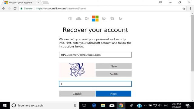 Resetowanie hasła do konta Microsoft w systemie Windows 10 | HP Support смотреть онлайн