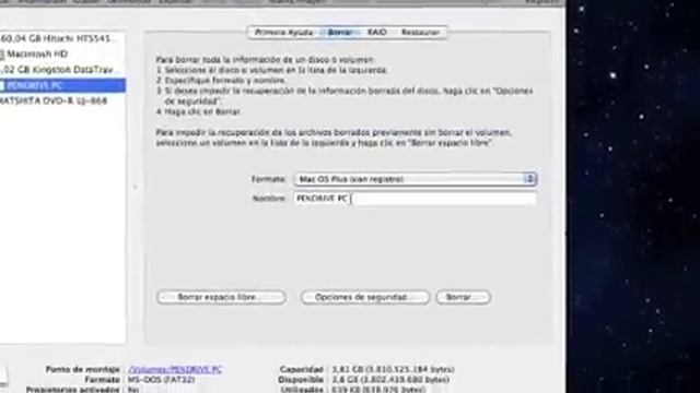 Cómo formatear pendrives en HFS+ [Mac OS X] смотреть онлайн