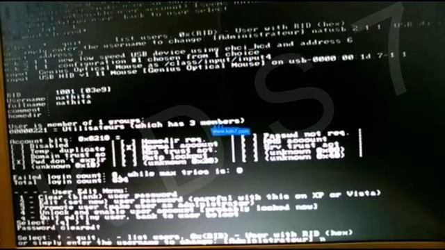 Remove password/supprimer mot de passe windows with/avec offline nt password смотреть онлайн