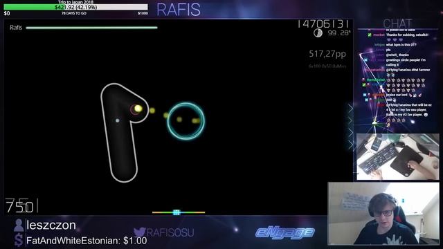 osu! | Rafis | Mami Kawada - FIXED STAR [Wish] +HD,DT 99.35% FC | 629pp #1 | Livestream! смотреть онлайн