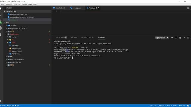 Flutter for beginners #3 Installation - A Restaurant Management App смотреть онлайн