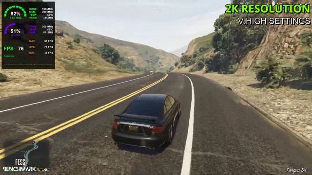 GTA V - RTX 2060 + i7 4770 | (1440p) Very High Settings Tested смотреть онлайн