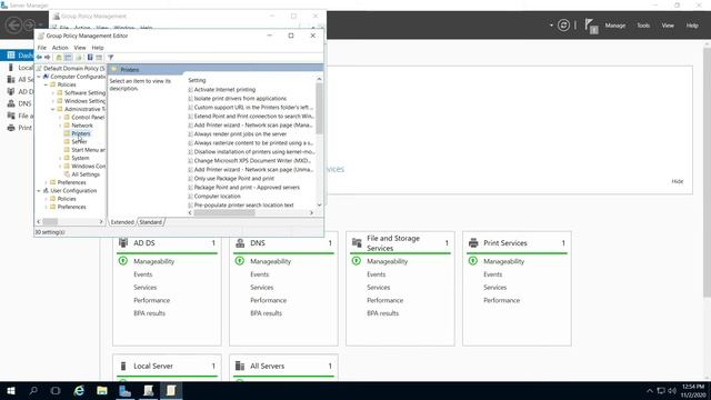 How to configure Domain Group Policy to Enable Publishing a Printer Microsoft server смотреть онлайн