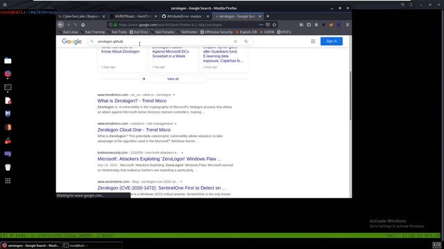 CyberSecLabs Zero Walkthrough - Active Directory / ZeroLogon смотреть онлайн