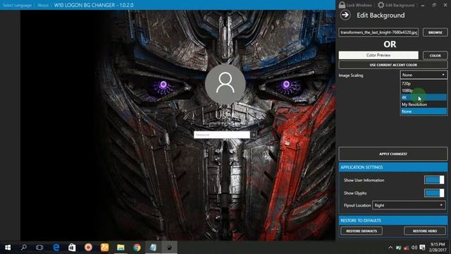 login Background Wallpaper changer 100%work in Windows 10/8.1/8/7 смотреть онлайн